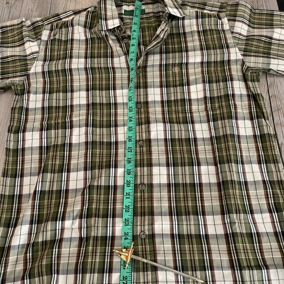 VINTAGE RARE Paolo Gucci Mens Long Sleeve Plaid Button Shirt 105 Large (READ)👇 - Picture 7 of 9